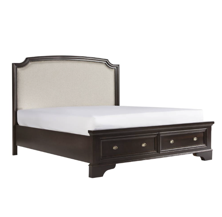 Lyon Upholstered Bed with 2 drawers