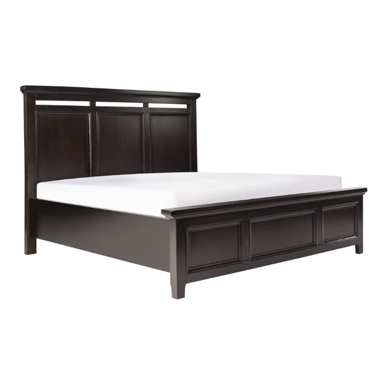 Lyon Wooden High Footboard Bed