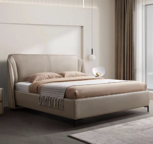 Amalfi ZL2323#B Leather Bed Frame