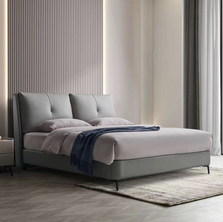 Toscana 8687#B Leather Bed Frame