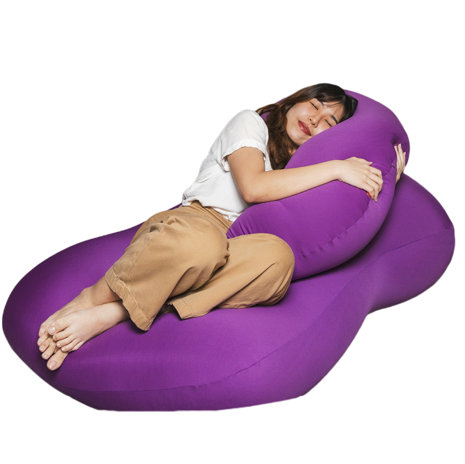 Key Hole Bean Rester With U-Neck Pillow Bean Bag