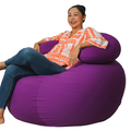 Round Ball Bean Rester With U-Neck Pillow Bean Bag
