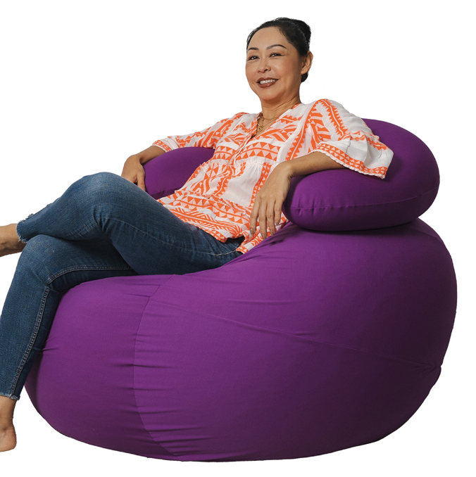 Round Ball Bean Rester With U-Neck Pillow Bean Bag