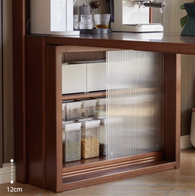 Fiona Solid Wood Sintered Stone Slim Sideboard