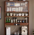 Fiona Solid Wood Sintered Stone Slim Sideboard