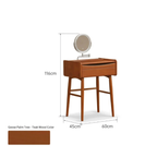 Tulip Solid Wood Vanity Table