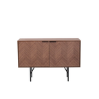 Zoe Chevron Veneer Pattern Sideboard