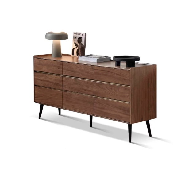 Enoch Walnut Wood Chest of Drawers