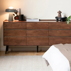 Enoch Walnut Wood Chest of Drawers