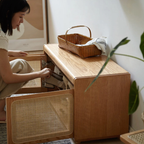 Yuri Rattan Entryway Bench