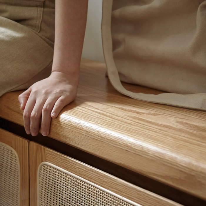Yuri Rattan Entryway Bench