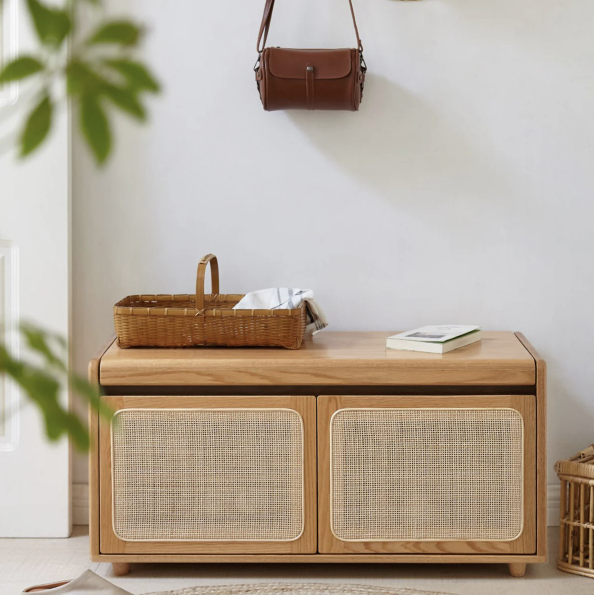 Yuri Rattan Entryway Bench