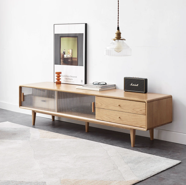 Nori TV Console With Sliding Door