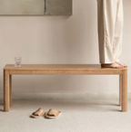 Aiko Solid Wood Dining Bench