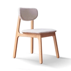 Kei Oak Wood Upholstered Dining Chair