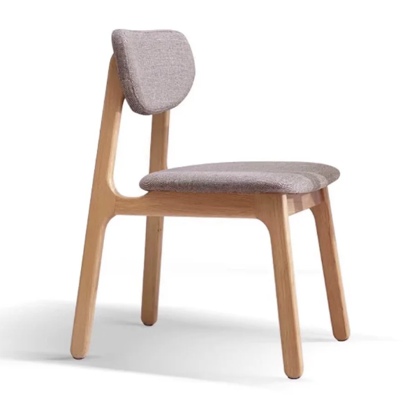 Kei Oak Wood Upholstered Dining Chair