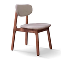 Kei Oak Wood Upholstered Dining Chair