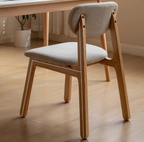 Kei Ash Wood Upholstered Dining Chair