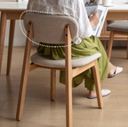 Kei Ash Wood Upholstered Dining Chair