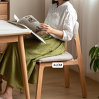Kei Ash Wood Upholstered Dining Chair