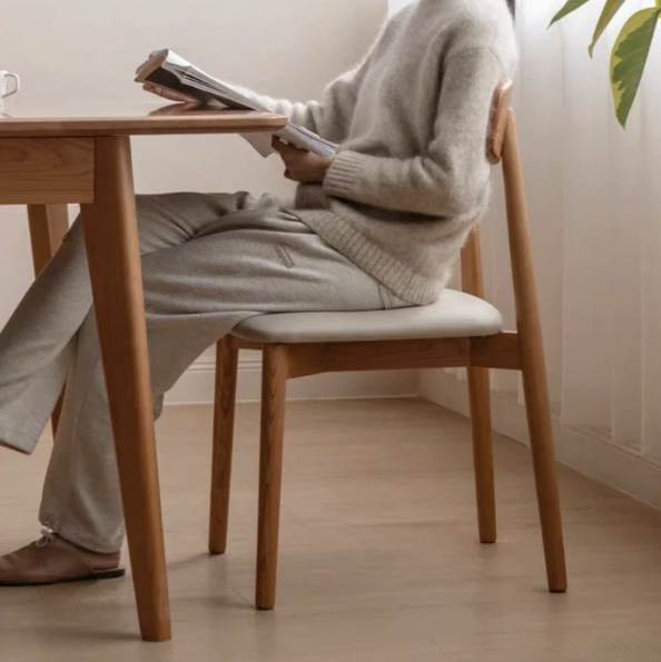 Elise Cherry Wood Dining Chair