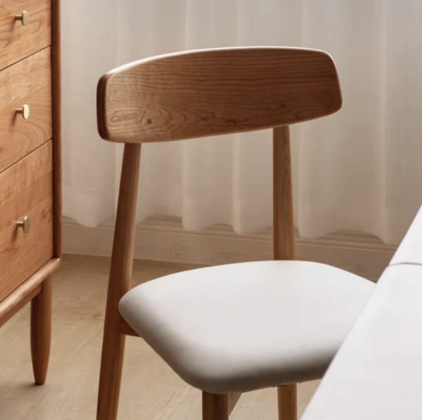 Elise Cherry Wood Dining Chair