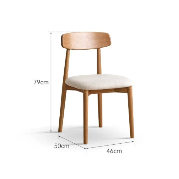 Elise Cherry Wood Dining Chair