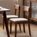 Nadia Walnut Upholstered Dining Chair