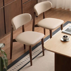 Elias Solid Oak Leather Dining Chair
