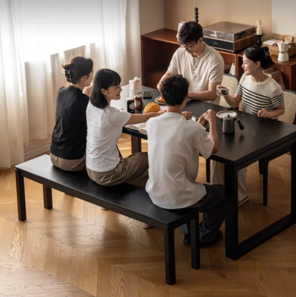 Kuro Solid Wood Dining Bench