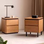 Shinji Solid Wood Bedside Table