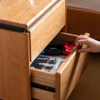 Shinji Solid Wood Bedside Table