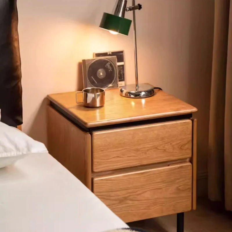 Shinji Solid Wood Bedside Table
