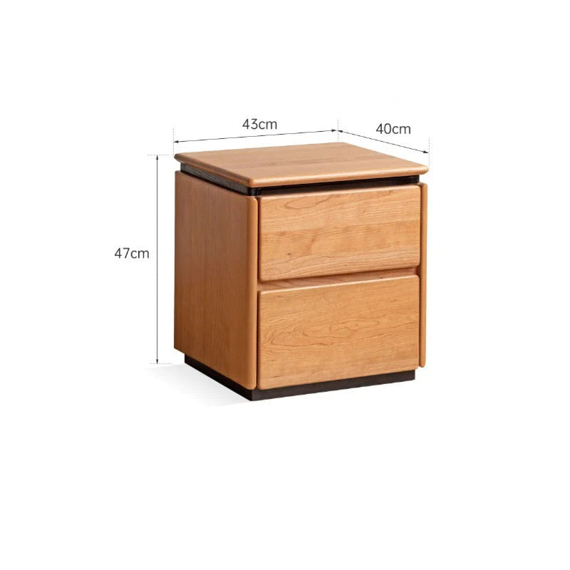 Shinji Solid Wood Bedside Table