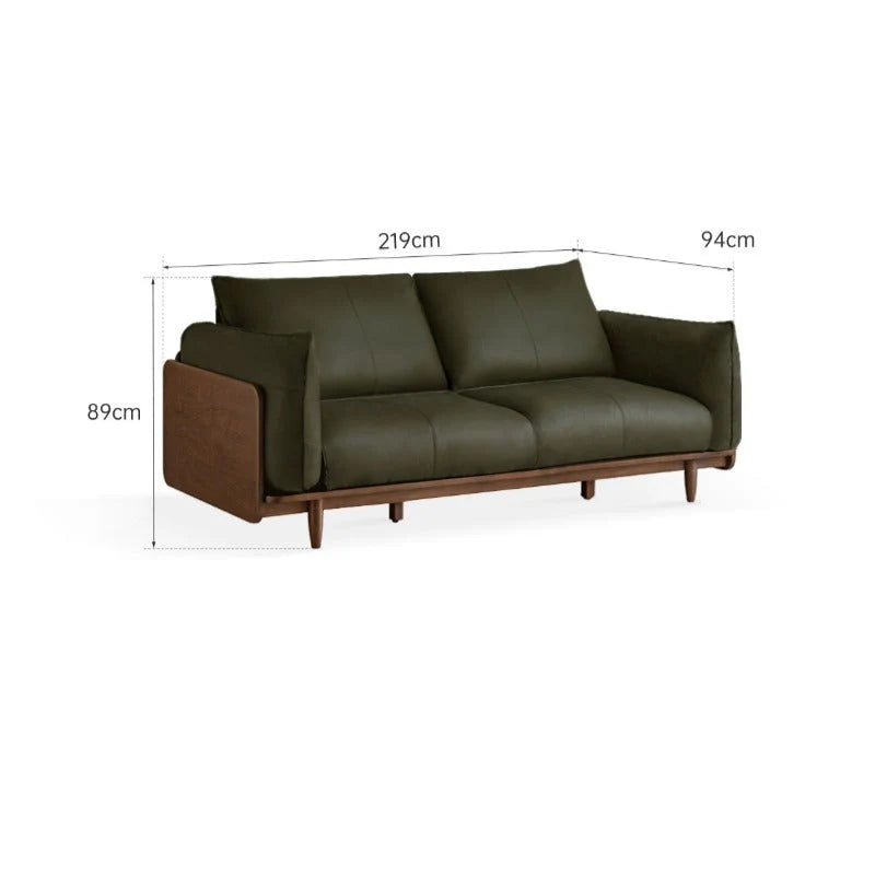 Takumi 3 Seater Leather Sofa