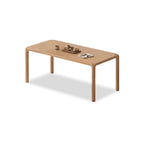 Titan Solid Oak Wood Dining Table