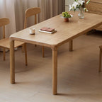 Titan Solid Oak Wood Dining Table