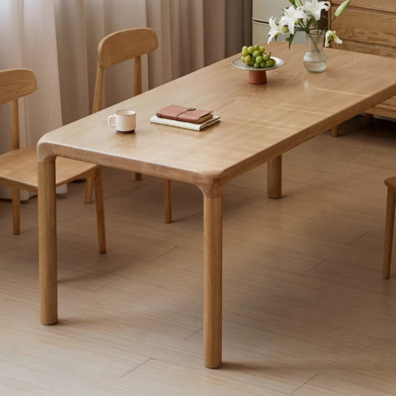 Titan Solid Oak Wood Dining Table