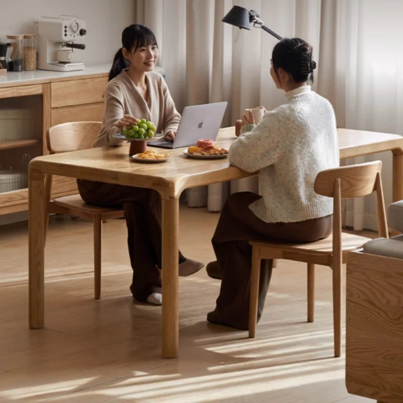 Titan Solid Oak Wood Dining Table