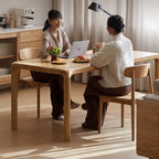Titan Solid Oak Wood Dining Table