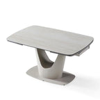 Pearly Beige Travertine Sintered Stone Extendable Table