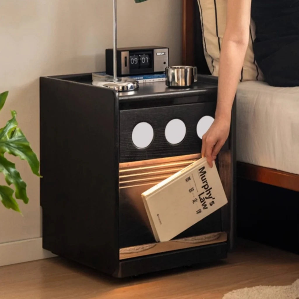 Yoko Solid Wood Bedside Table