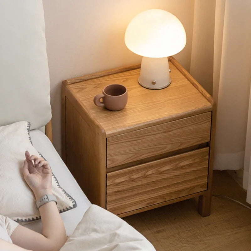 Yuki Solid Wood Bedside Table