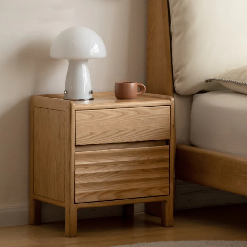 Yuki Solid Wood Bedside Table