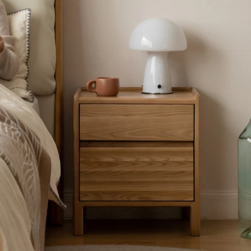 Yuki Solid Wood Bedside Table
