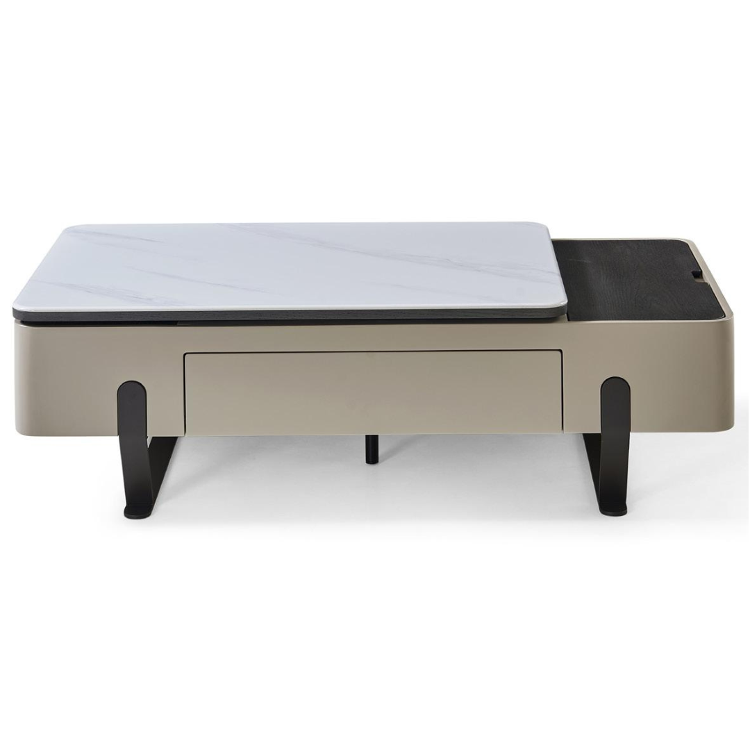 Duara Beige/Dark Coffee Table