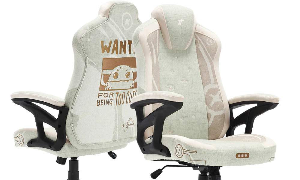 TTRacing Duo V4 Air Threads Fabric Gaming Chair - Grogu Edition