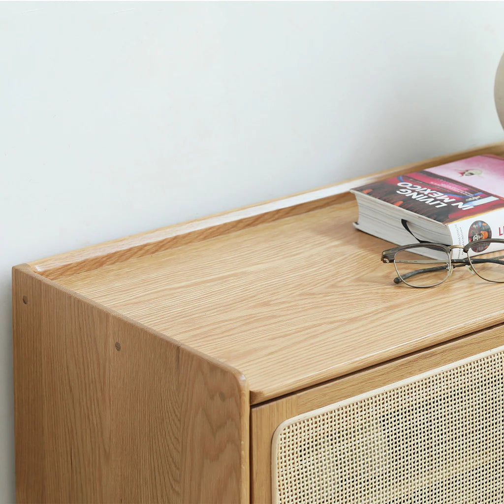 Yuri Rattan Wide Shoe Cabinet