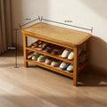 Rattan Shoe Bench