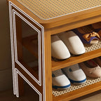 Rattan Shoe Bench